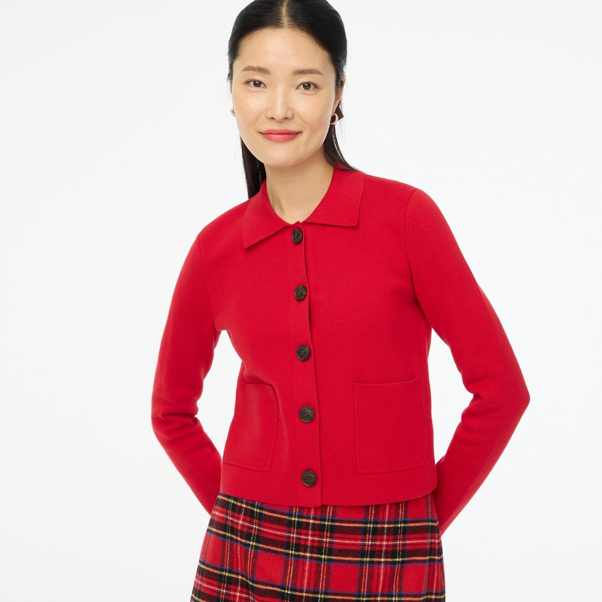 Polo cardigan sweater product image