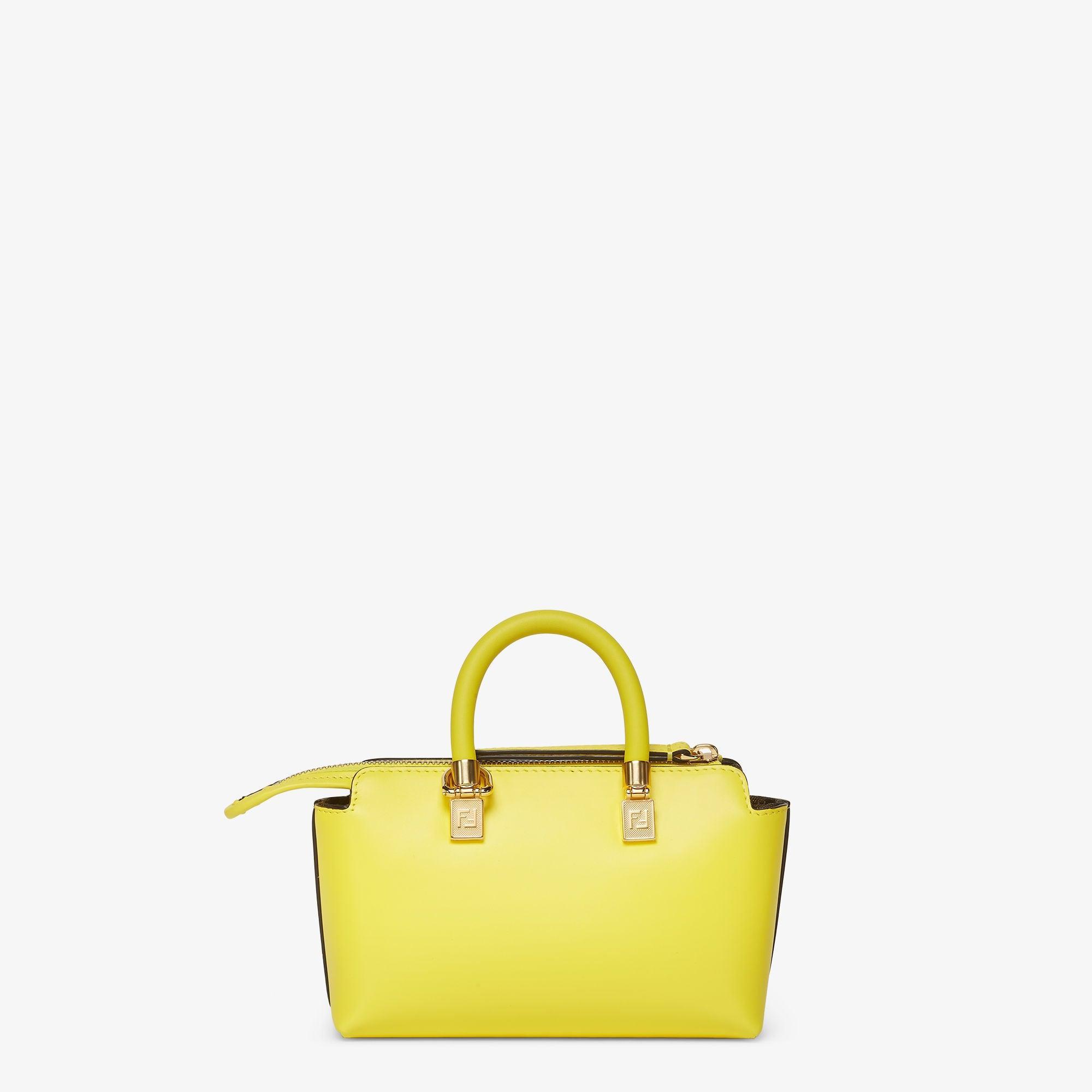 By The Way MiniAcid yellow leather small Boston bag Product Image