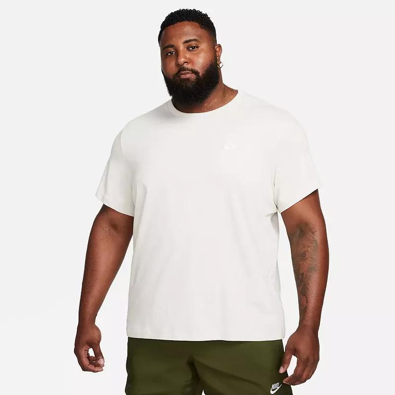 Big & Tall Nike Sportswear Club Tee, Mens Light Ivory Product Image