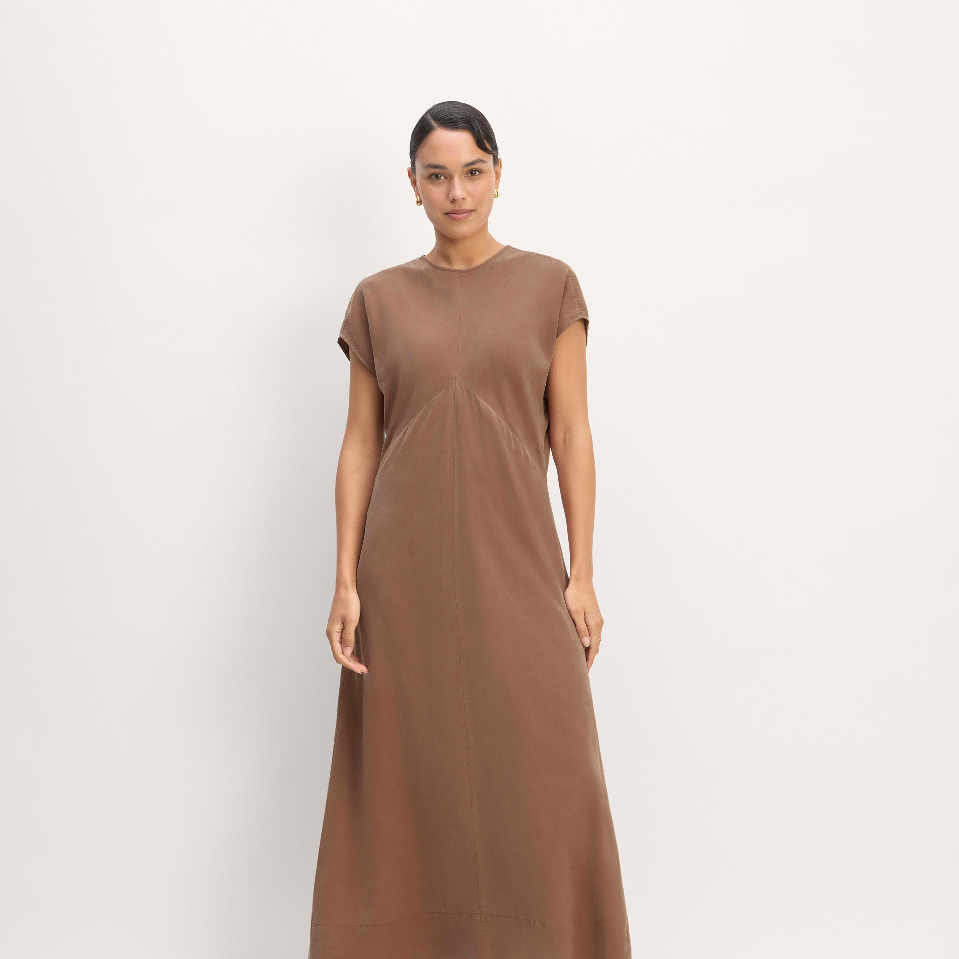 The TENCEL™ Short-Sleeve Midi Dress Product Image