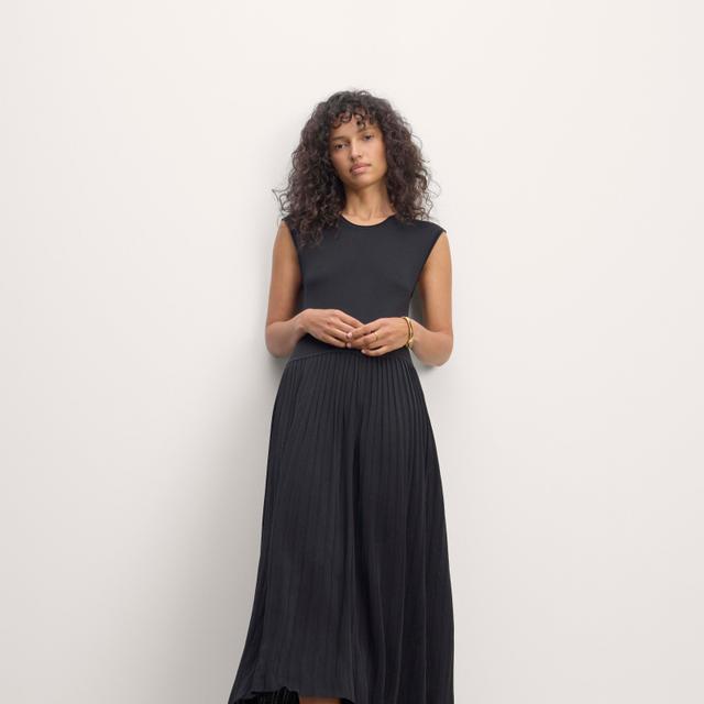 Womens Knit Pleated Dress by Everlane Product Image