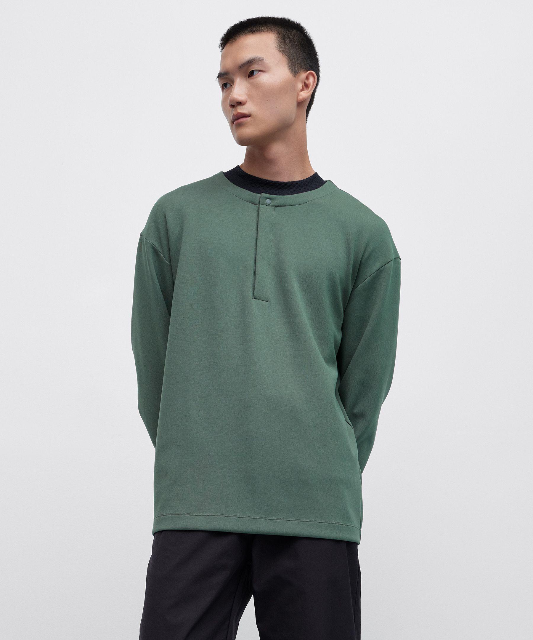 Softstreme Oversized-Fit Long-Sleeve Henley Product Image