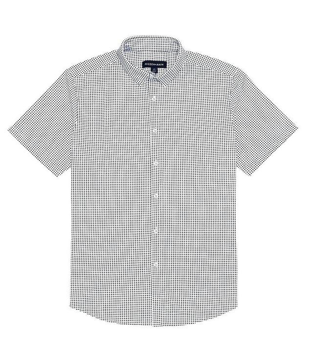 Mizzen+Main Halyard Geo Print Performance Stretch Short Sleeve Woven Shirt Product Image