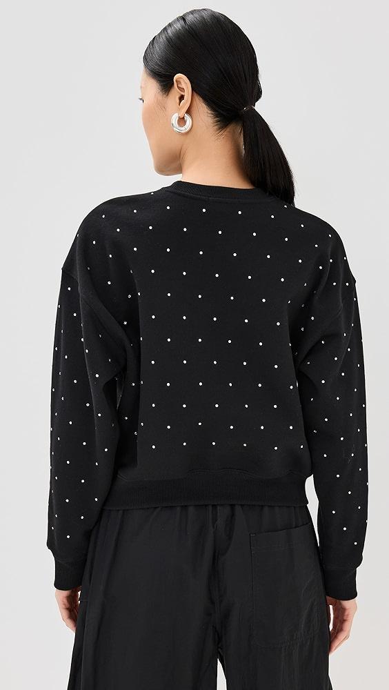 Good American Crystal Crewneck Sweatshirt | Shopbop Product Image