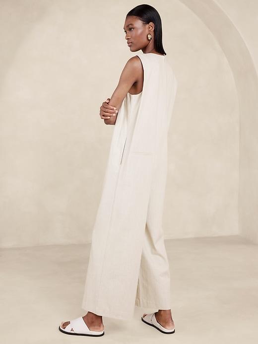 Pinnacles Cotton-Linen Jumpsuit Product Image