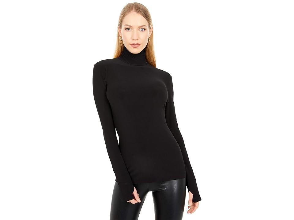 Norma Kamali Slim Fit Long Sleeve Turtle Top Women's Clothing product image