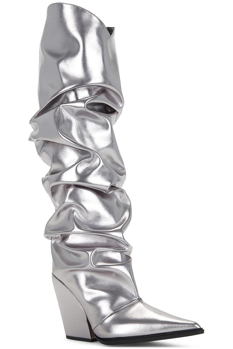 Alexandre Vauthier Western Boot in Metallic Product Image