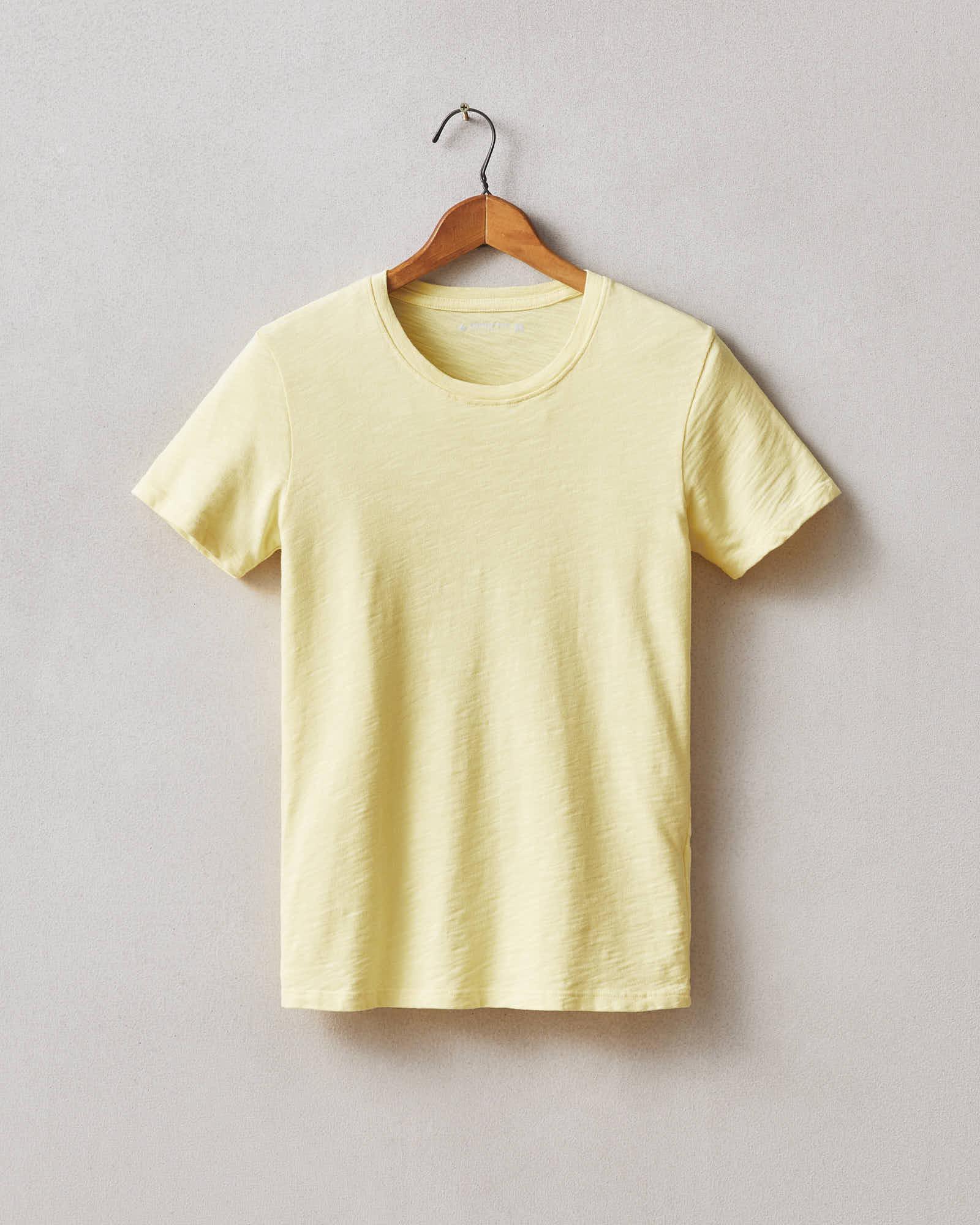 Premium Slub Crew Tee - Mellow Yellow Product Image