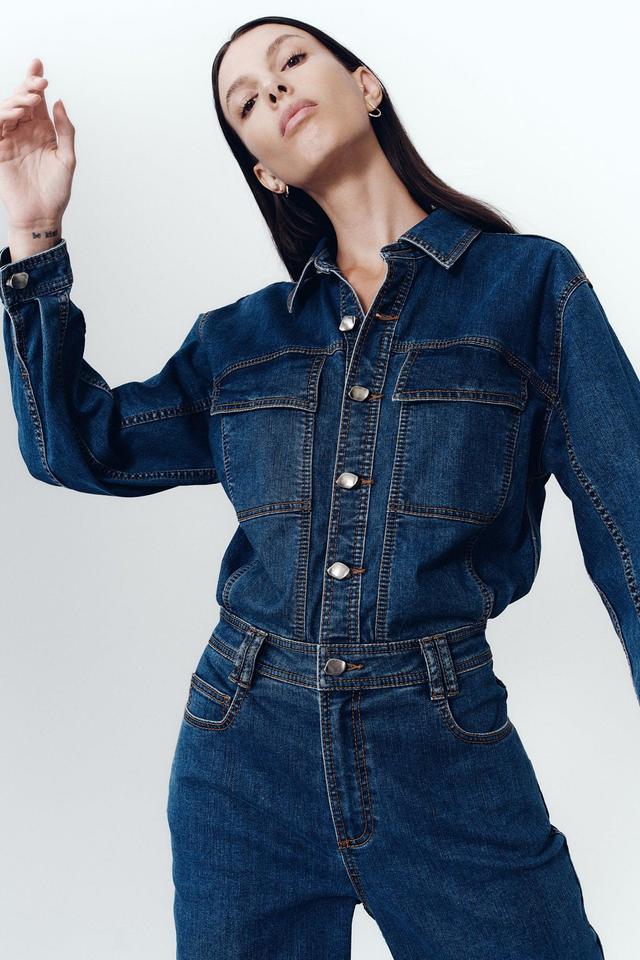 Neo Denim Jumpsuit Product Image