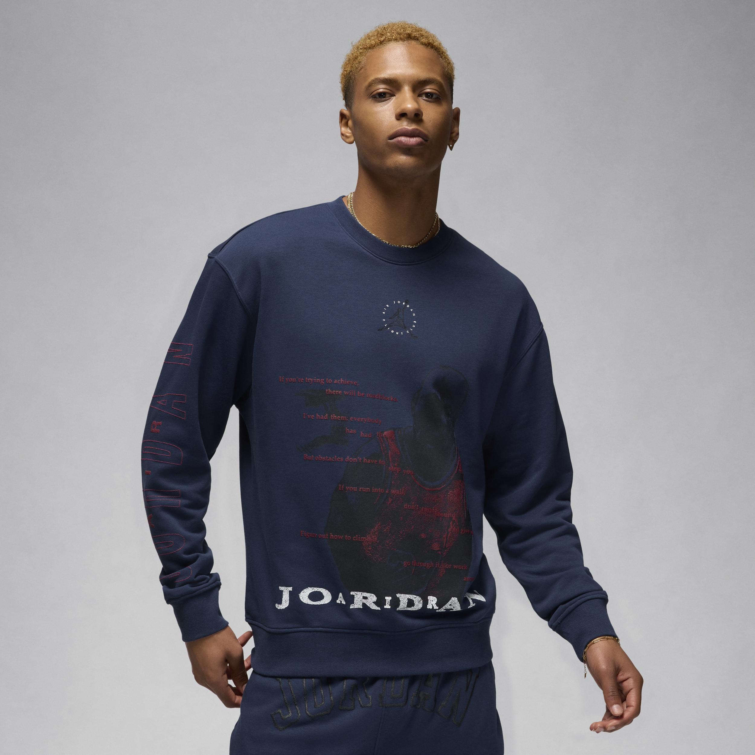 Men's Jordan Essentials Loopback Fleece Crew-Neck Sweatshirt Product Image