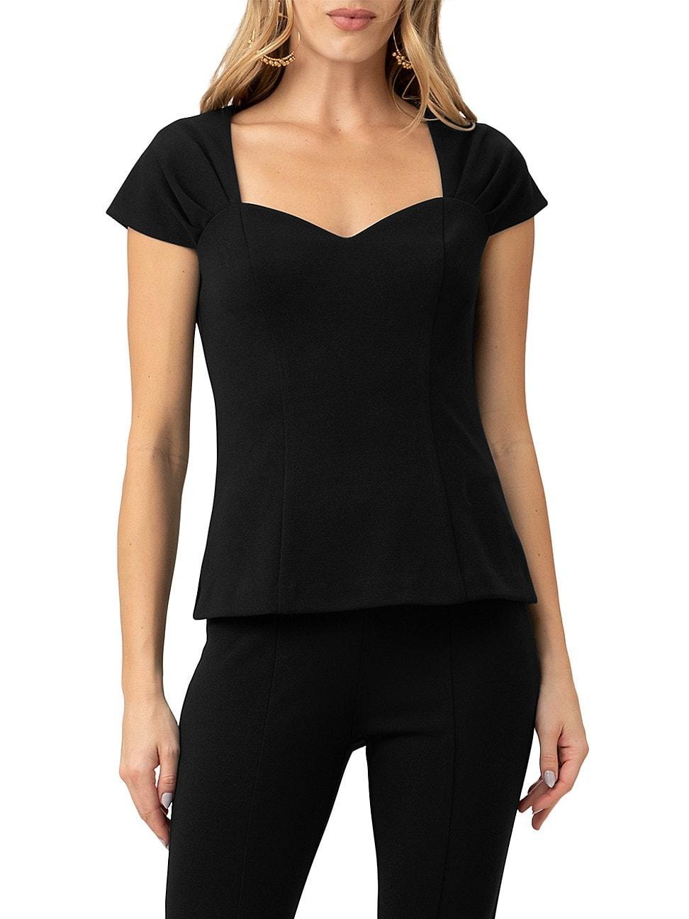 Womens Uptown Cap-Sleeve Top Product Image