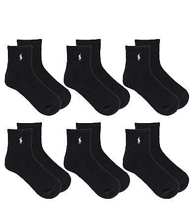 Polo Ralph Lauren 6-Pack Quarter Crew Socks Product Image