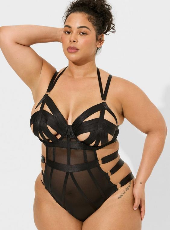 Overt Strappy Cutout Bodysuit Product Image