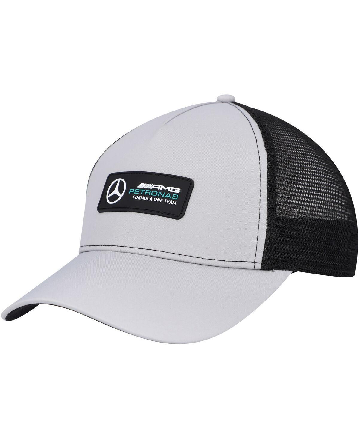 Mens Puma Silver Mercedes-amg Petronas F1 Team Trucker Adjustable Hat Product Image