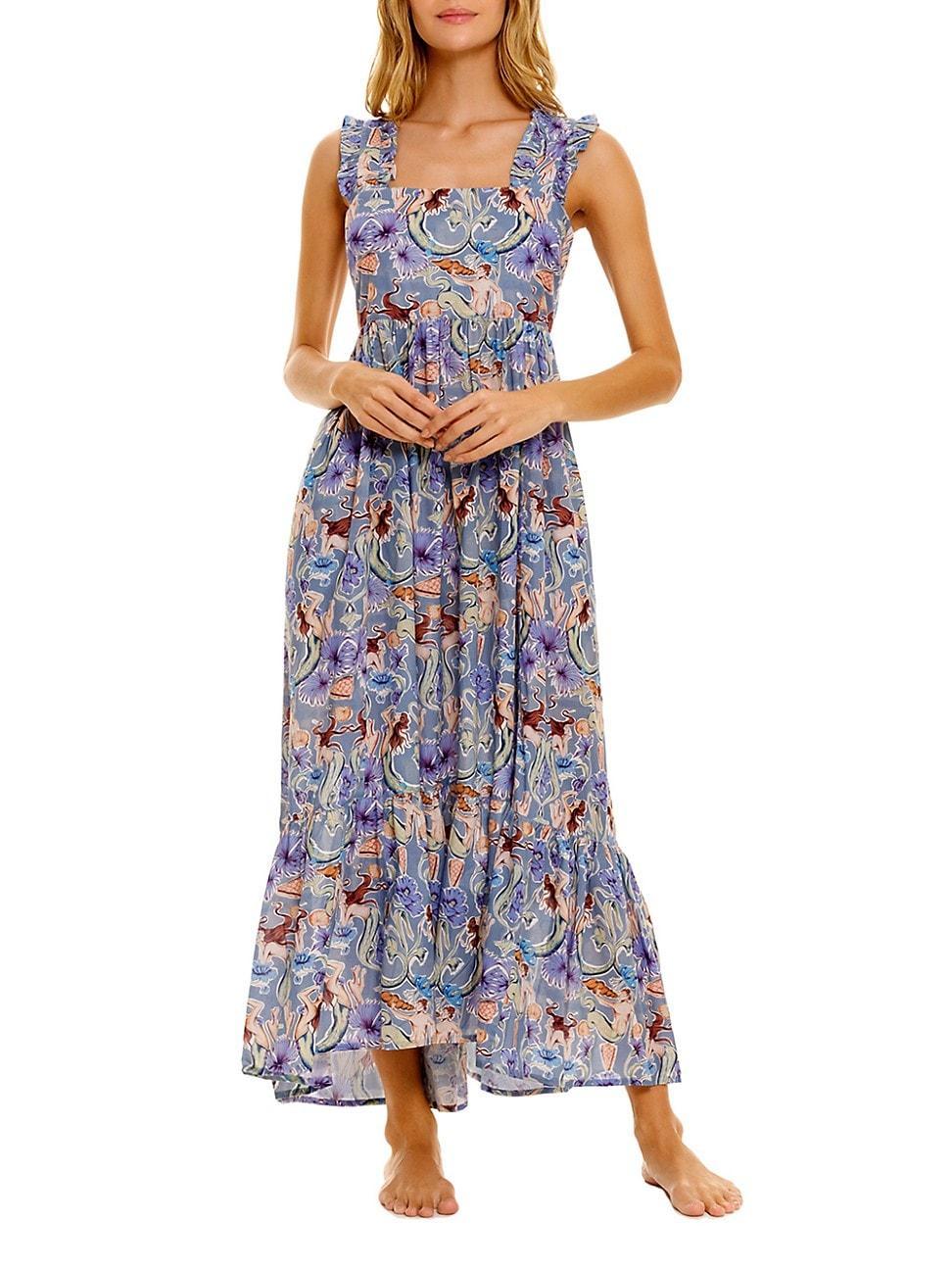 Womens Summer Soire Mika Calypso Cotton Maxi Dress Product Image