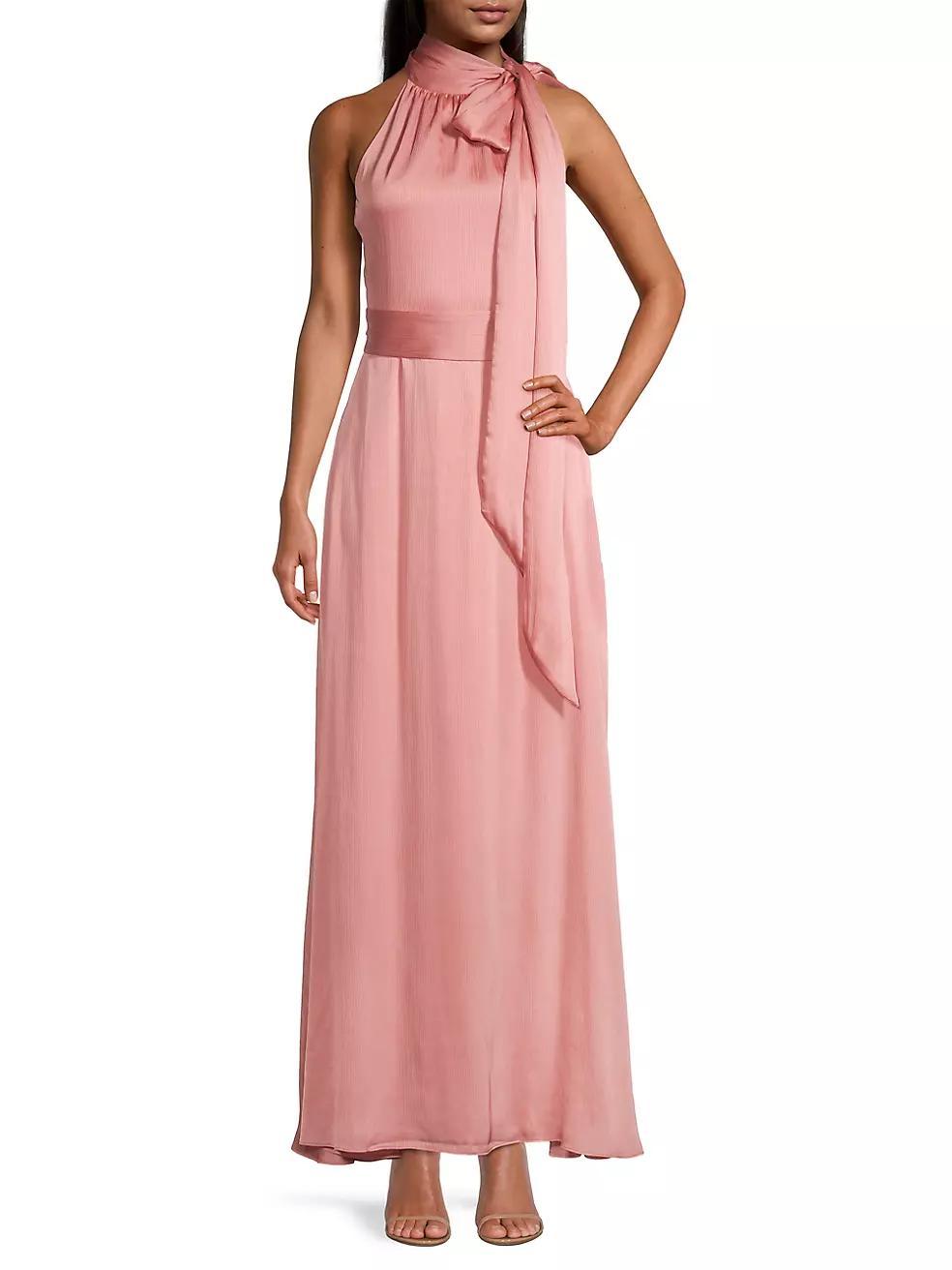 Kayla Tie High Neck Gown Product Image