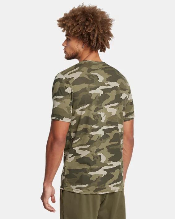 Mens UA Performance Cotton Camo Collegiate Short Sleeve Product Image