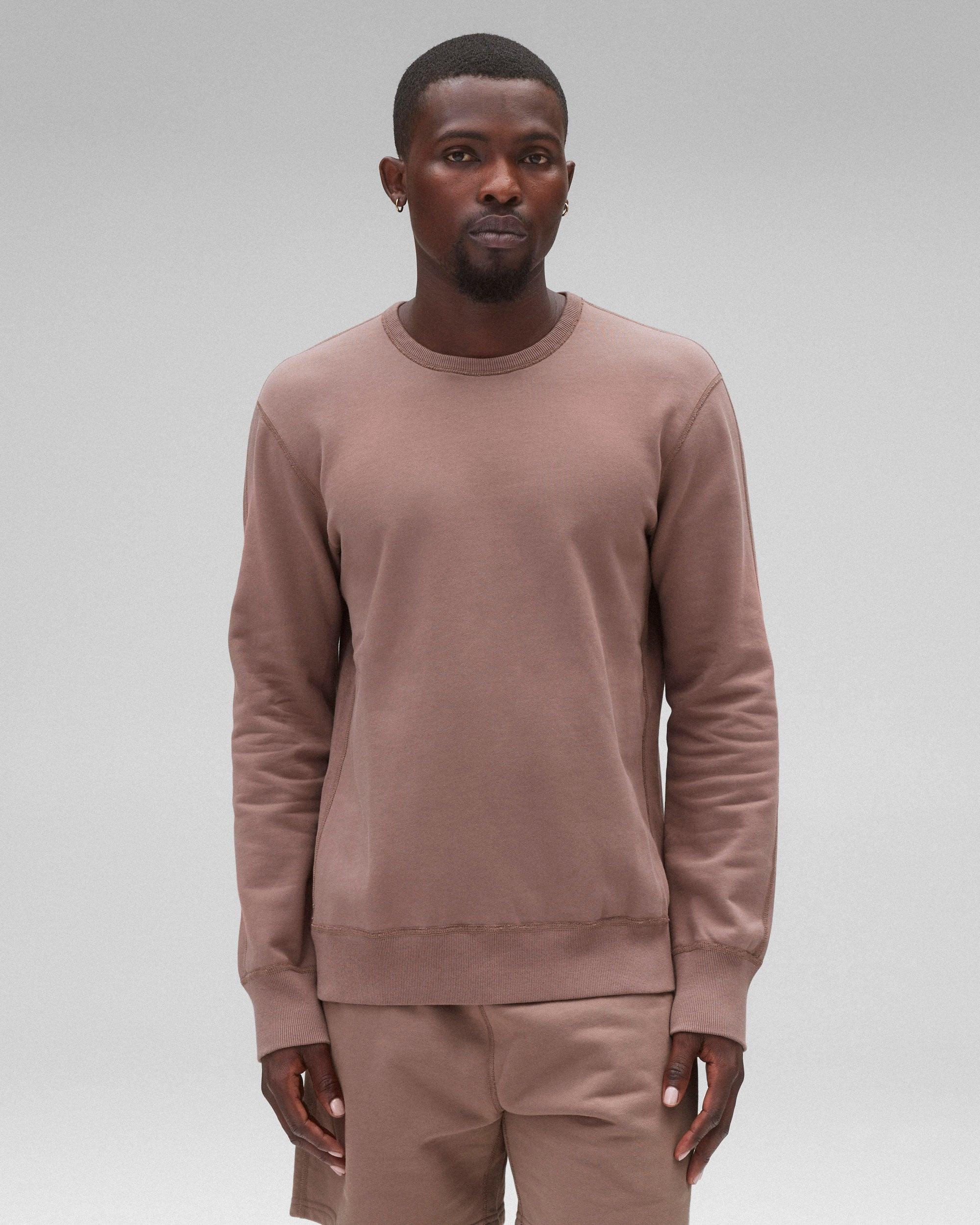 0984. Herringbone Terry Crewneck - Crimson Product Image