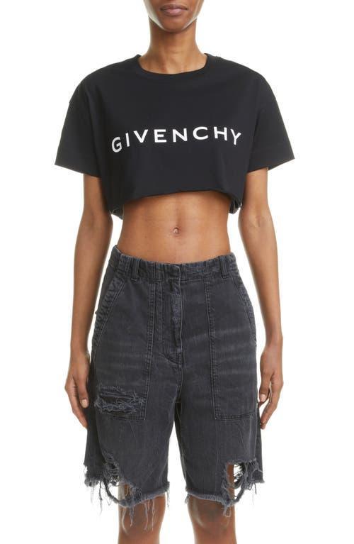 Givenchy Logo Crop Graphic Tee Product Image