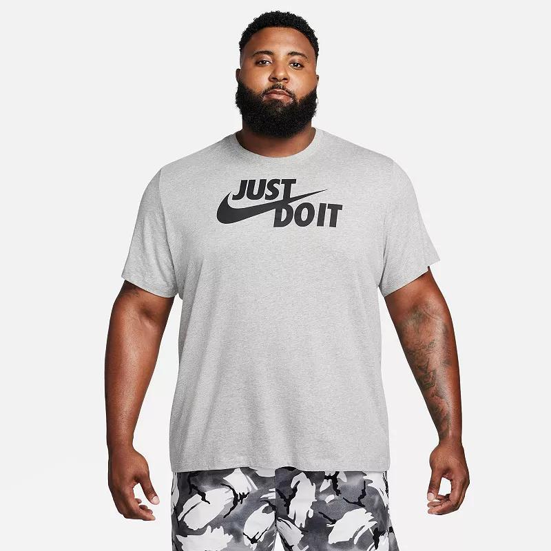 Mens Nike Just Do It Logo Tee Grey Product Image