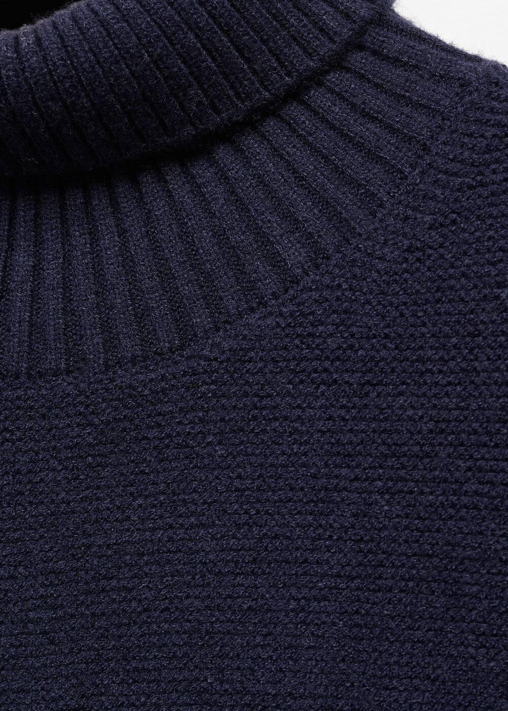 MANGO MAN - Turtleneck knit sweater dark navyMen Product Image