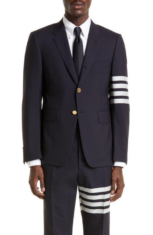 Thom Browne 4 Bar Mlange Wool Sport Coat Product Image