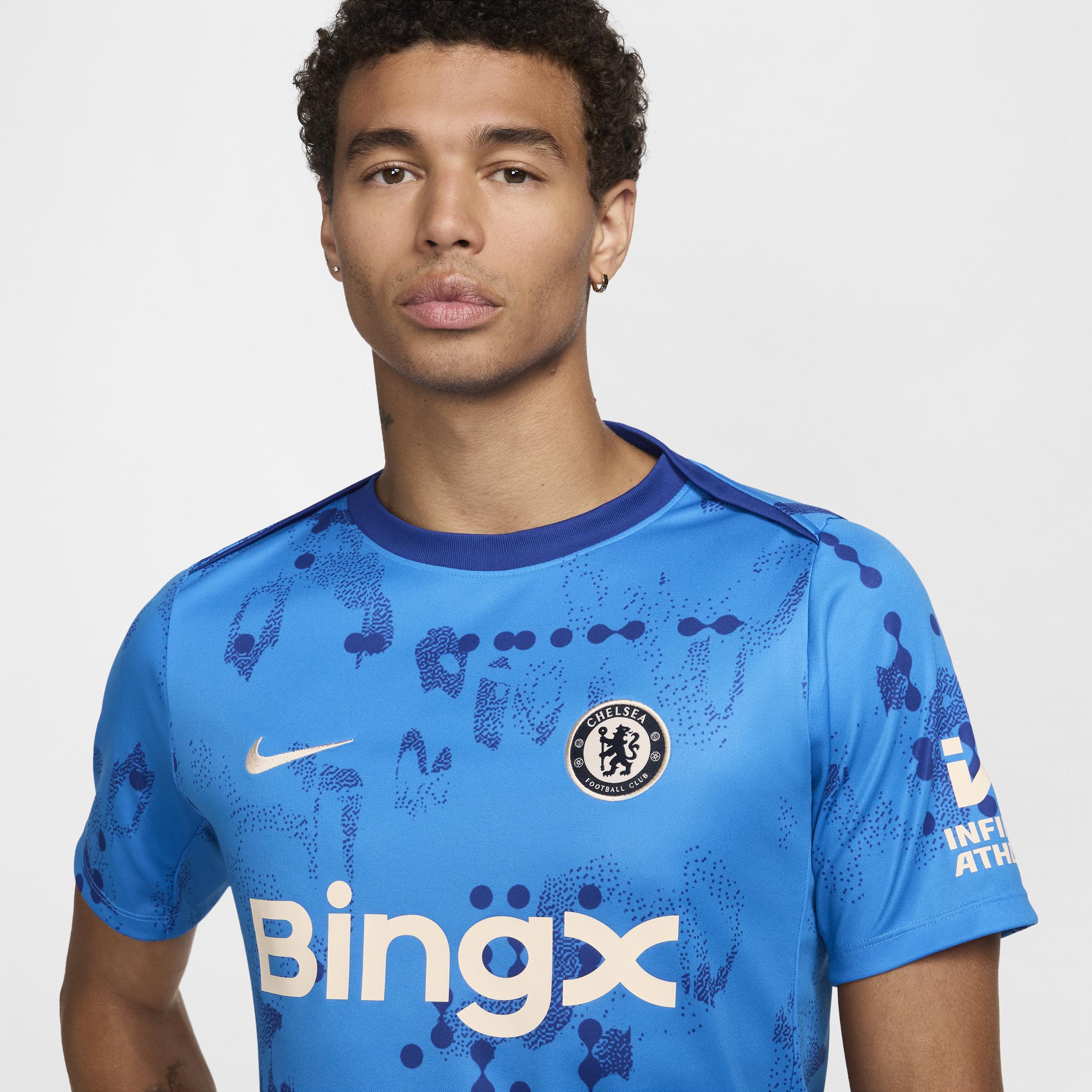 Chelsea FC Academy Pro Nike Men's Dri-FIT Soccer Short-Sleeve Pre-Match Top Product Image