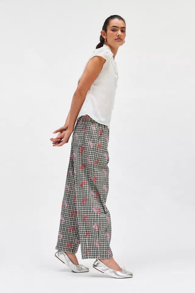 Kimchi Blue Critter Embroidered Wide Leg Pant Product Image