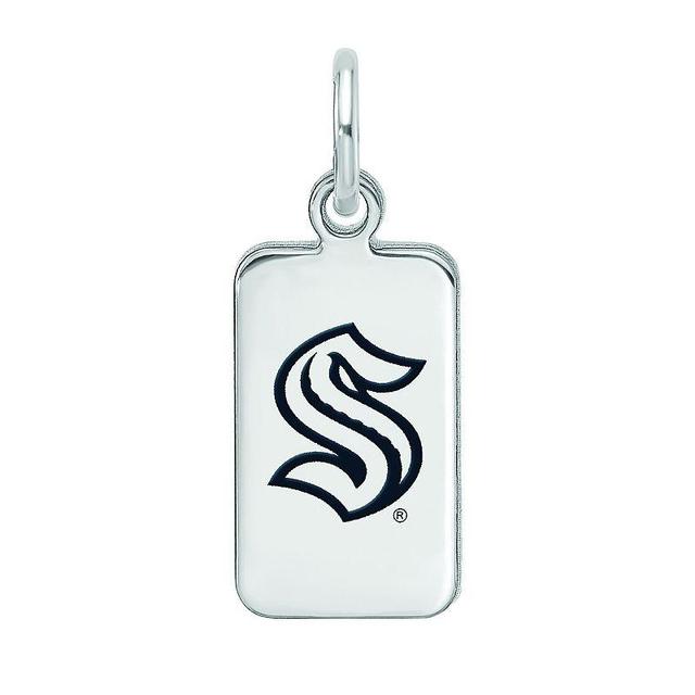 LogoArt Sterling Silver Enamel Seattle Kraken Tag Pendant, Womens Product Image