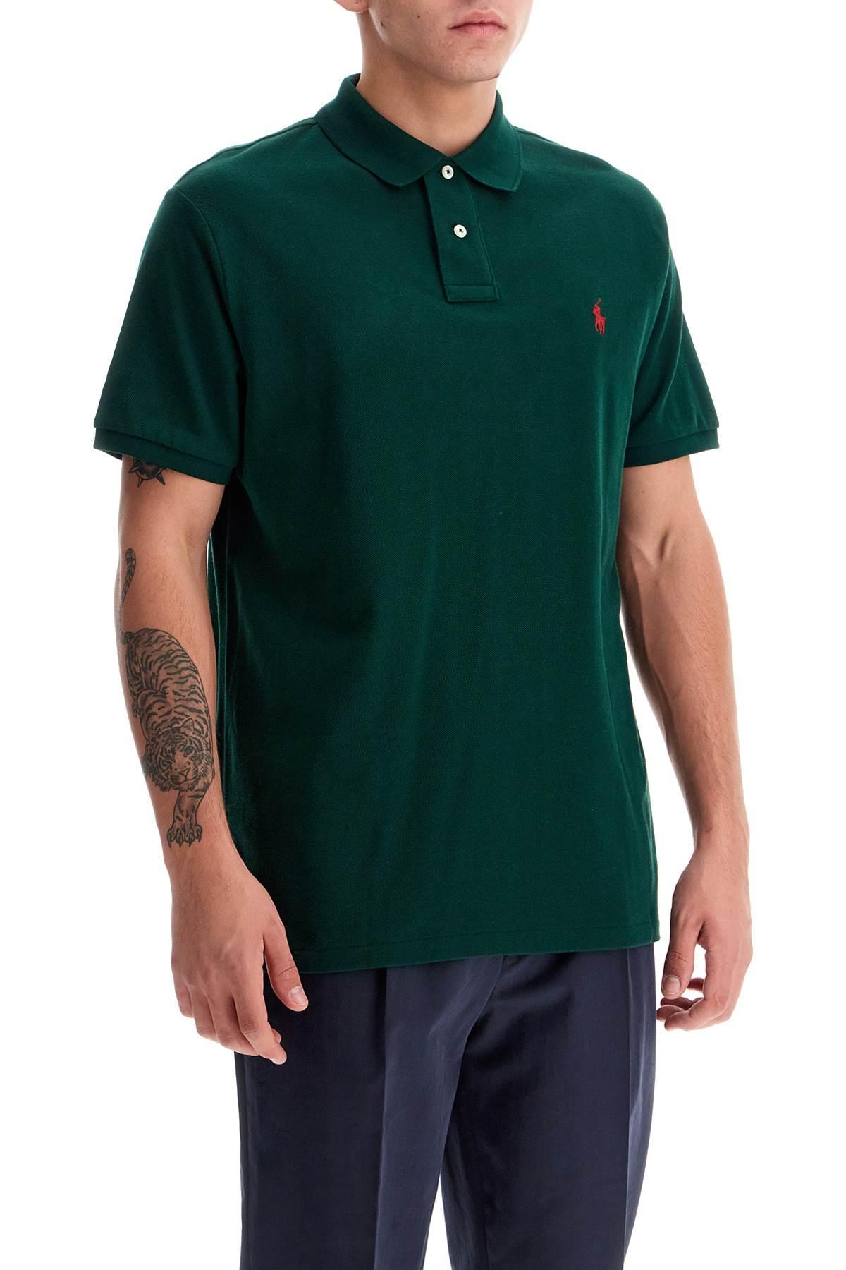 Polo With Logo In Green Product Image