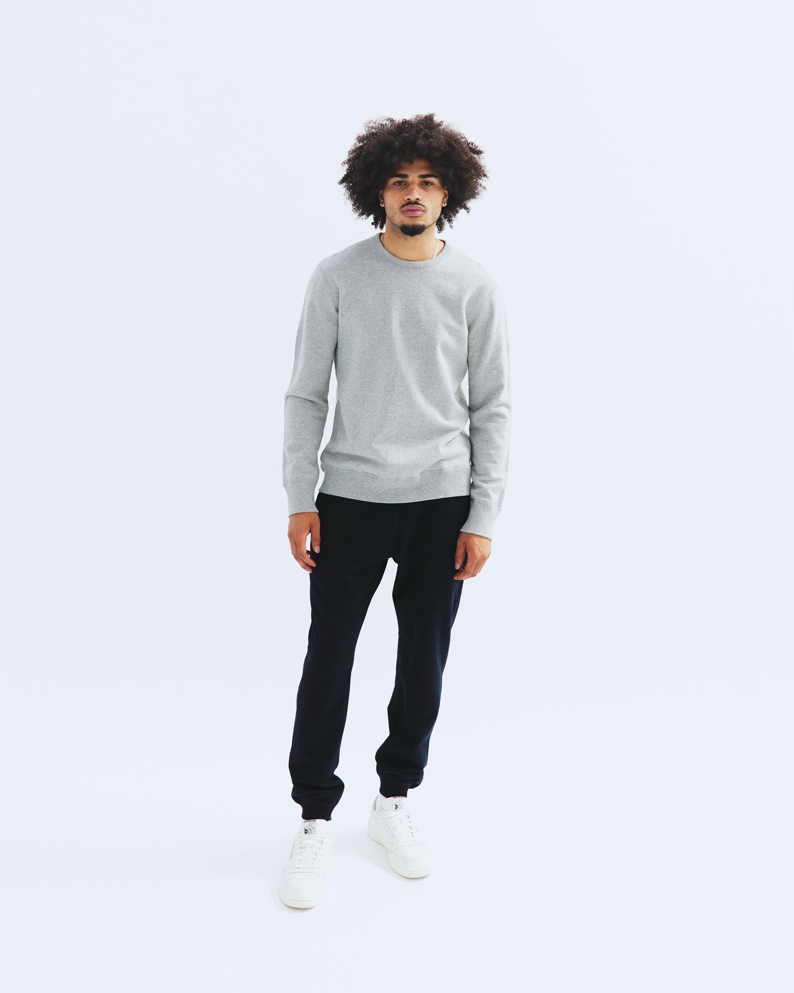 Lightweight Terry Slim Crewneck Male Product Image