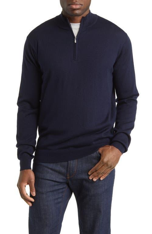 Peter Millar Crown Soft Quarter Zip Merino Wool Blend Pullover Product Image