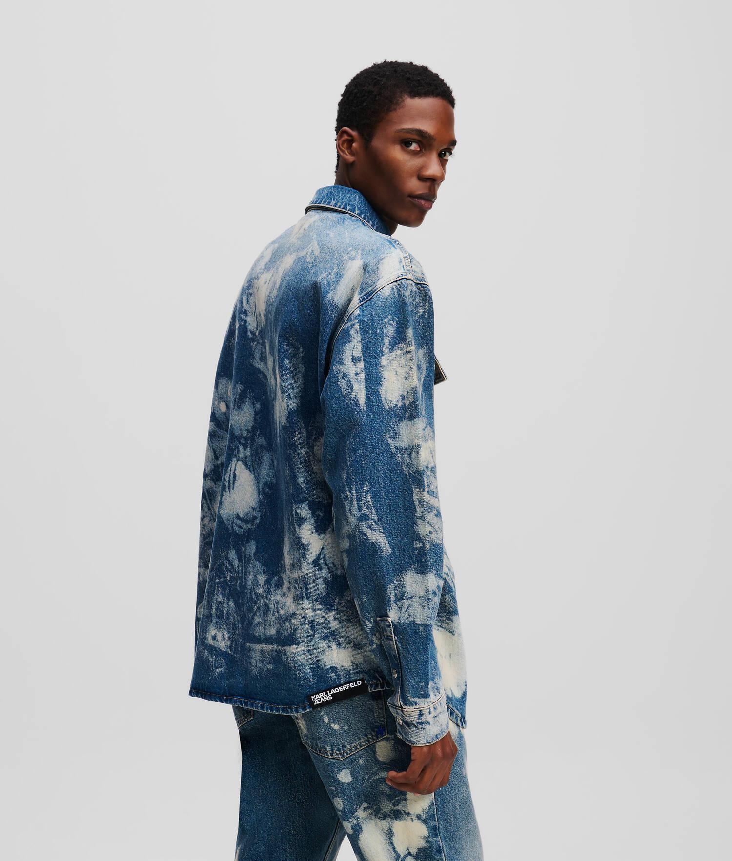 BLEACHED DENIM OVERSHIRT Product Image