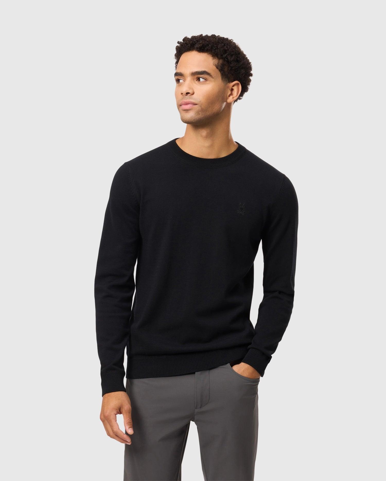 MENS BELMORE EXTRA FINE COTTON SWEATER - B6E832D200 Male Product Image