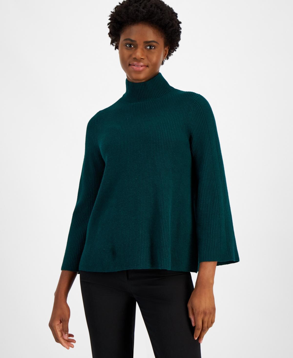 Anne Klein Womens Bell-Sleeve Pullover Sweater Product Image