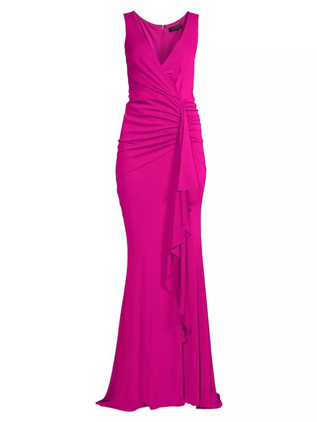 Cascade Sleeveless Draped Gown Product Image