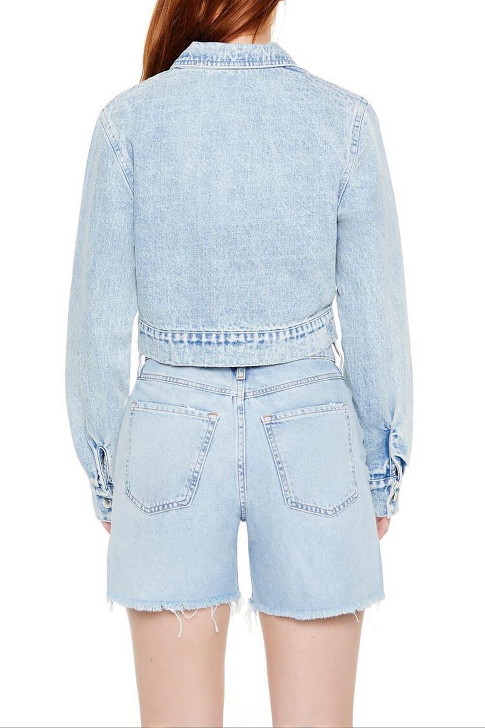 Denim Zip-Up Trucker Jacket | Forever 21 Product Image