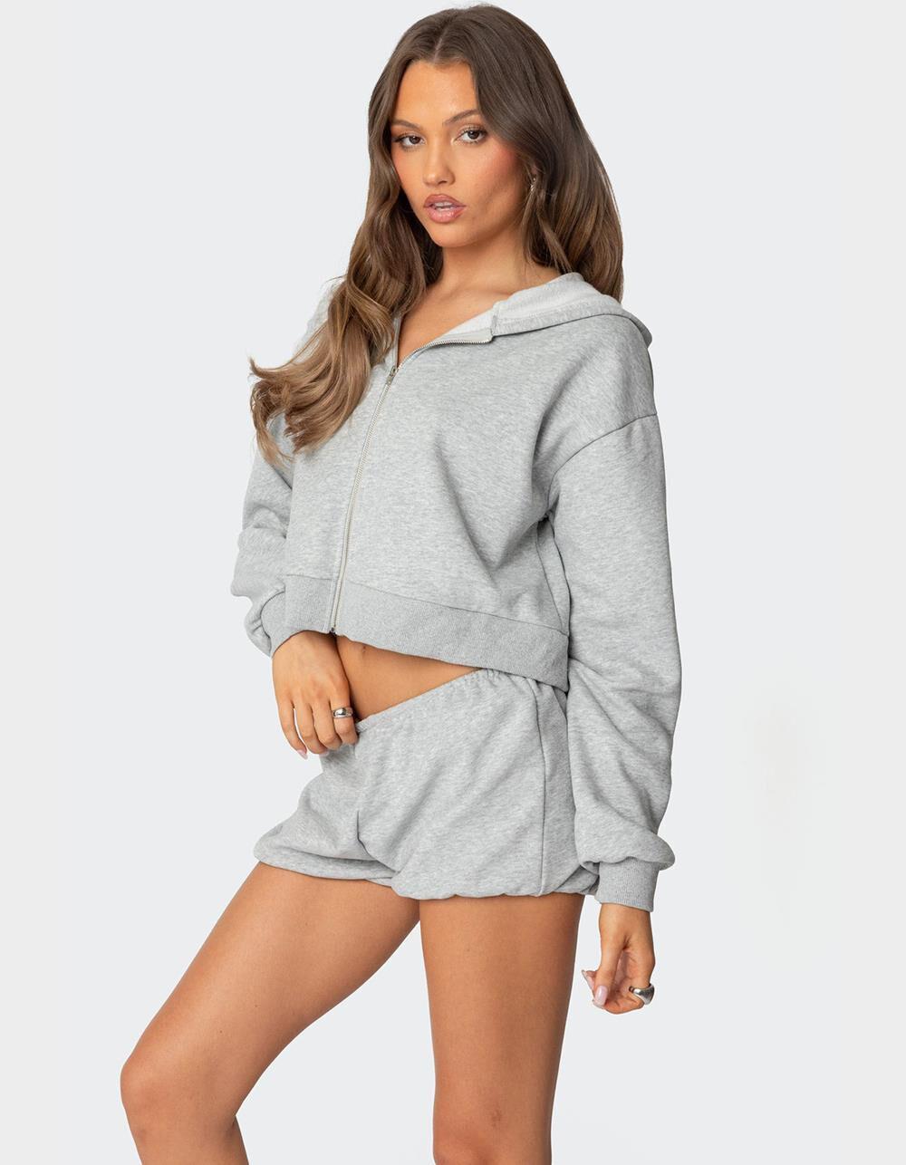 EDIKTED Robina Zip Up Hoodie Product Image