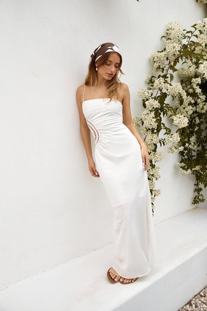 Amalfi Amore Maxi Dress White Product Image