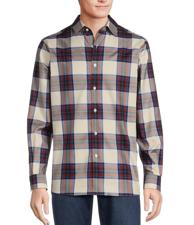 Hart Schaffner Marx Buff Plaid Button Down Long Sleeve Shirt Product Image