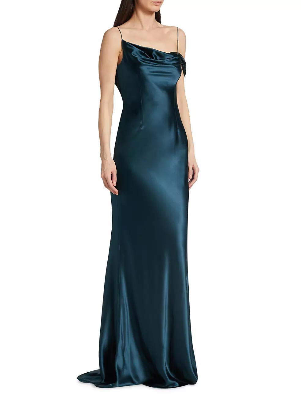 Harper Crepe Satin Slip Gown Product Image