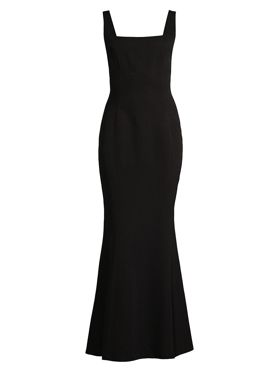 Womens Square-Neck Trumpet Gown Product Image