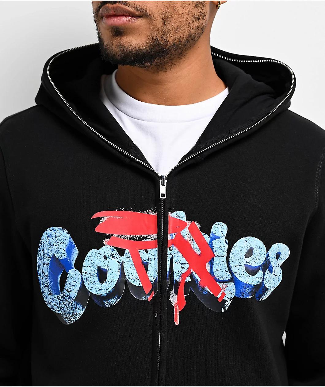 Cookies x OTXBOYZ Wave Runner Black Zip Hoodie Product Image