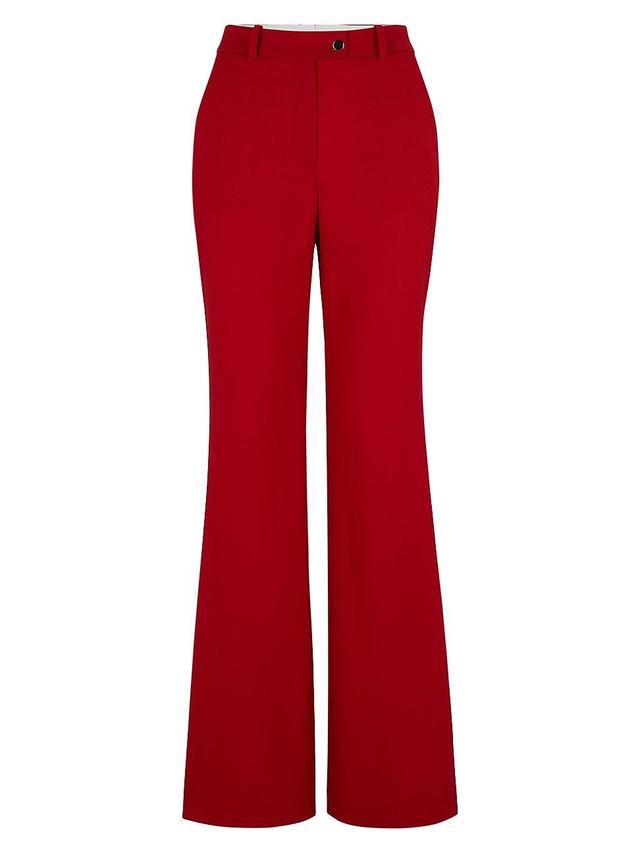 Womens Regular Fit Trousers in Virgin Wool Twill Product Image