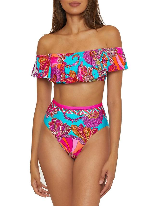 Womens Meilani Ruffle Bikini Top Product Image