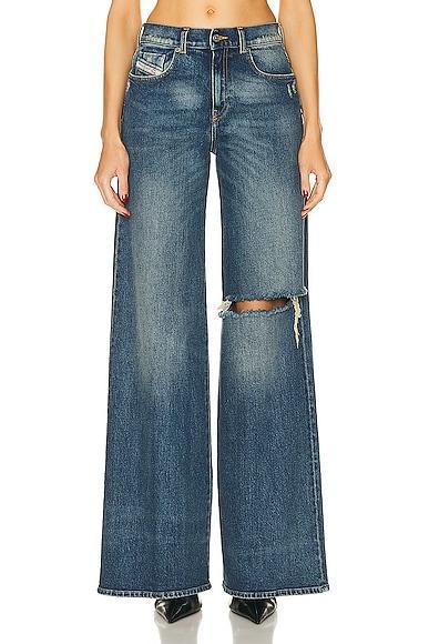 Diesel Wide Leg in Blue - Blue. Size 29 (also in ). Product Image