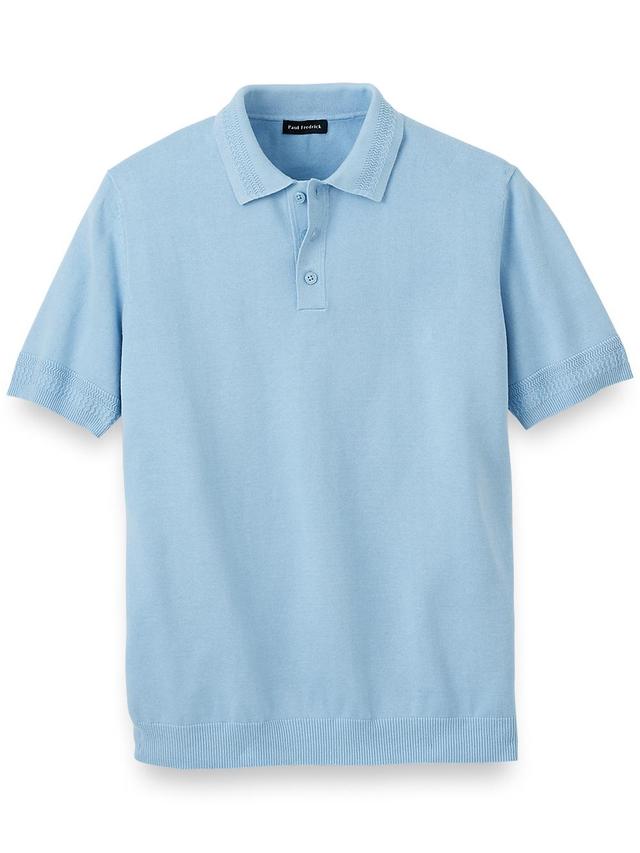 Cotton Three Button Polo Product Image