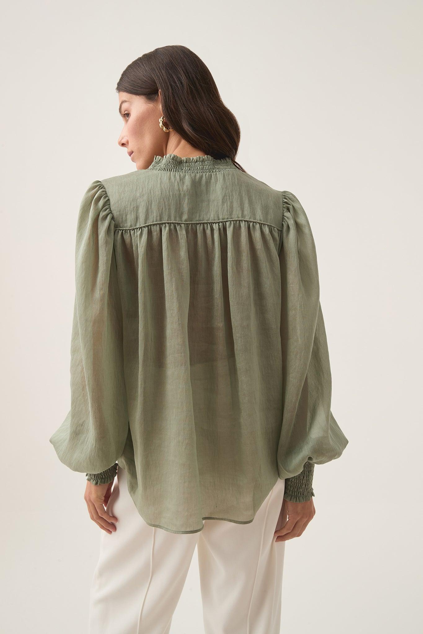 Athena Smocked Blouse Product Image