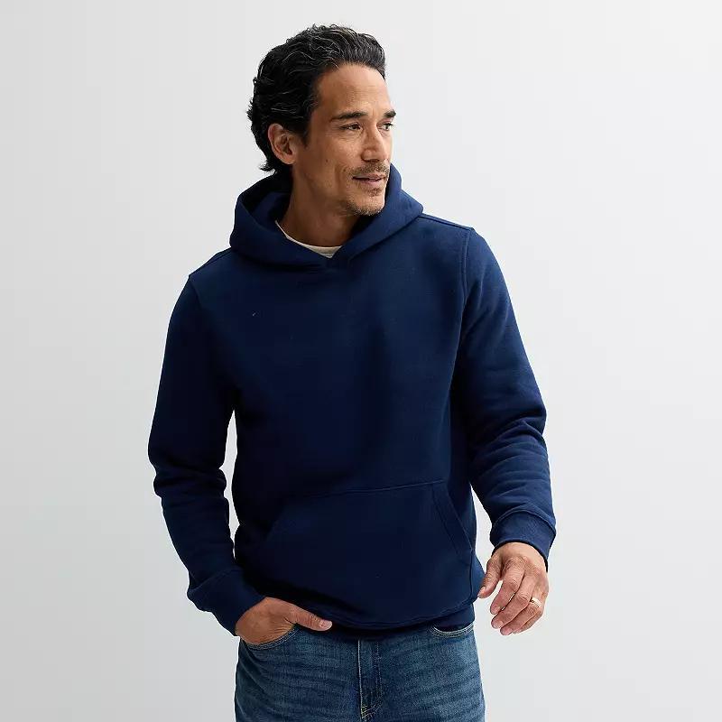 Mens Sonoma Goods For Life Supersoft Fleece Hoodie Grey Product Image