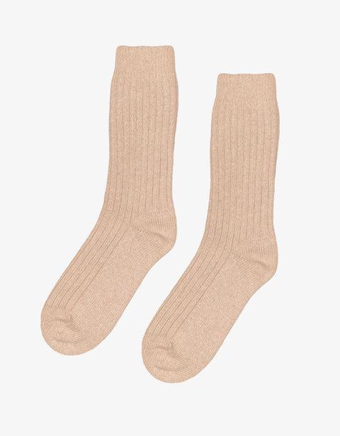 Merino Wool Blend Sock - Honey Beige Product Image